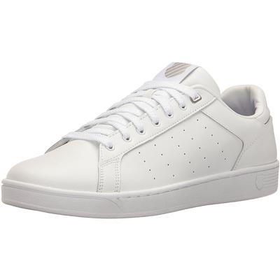 K-Swiss Men's Clean Court CMF Casual Shoes - White/Gull Gray