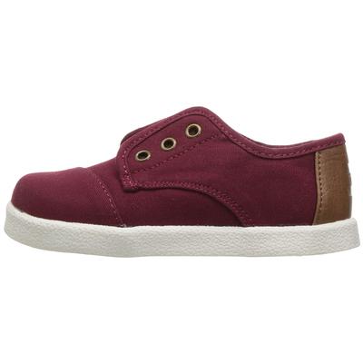 Toms Toddler Paseo Casual Shoe - Burgundy/Canvas