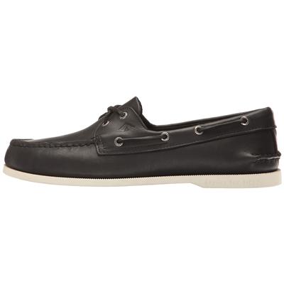 Sperry Men's A/O 2-Eye Baja Boat Shoes - Black/White