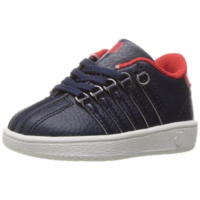 K-Swiss Kids Toddler Classic VN Casual Shoes - Navy/High Risk Red