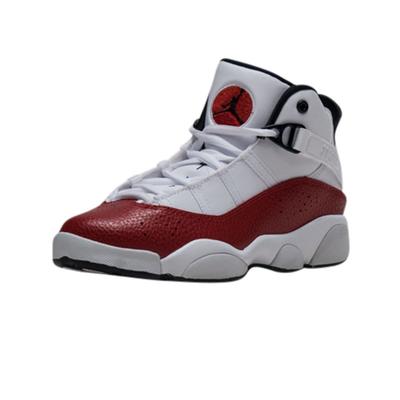 Air Jordan 6 Rings PS Basketball Shoe - White/Red