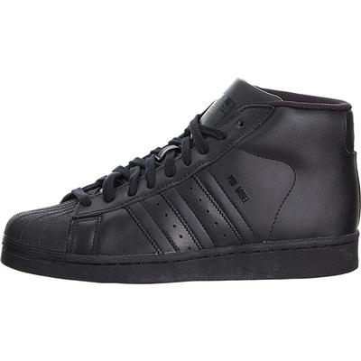 adidas Kids Pro Model J Hi-Top Casual Shoes - Black/Black/Black